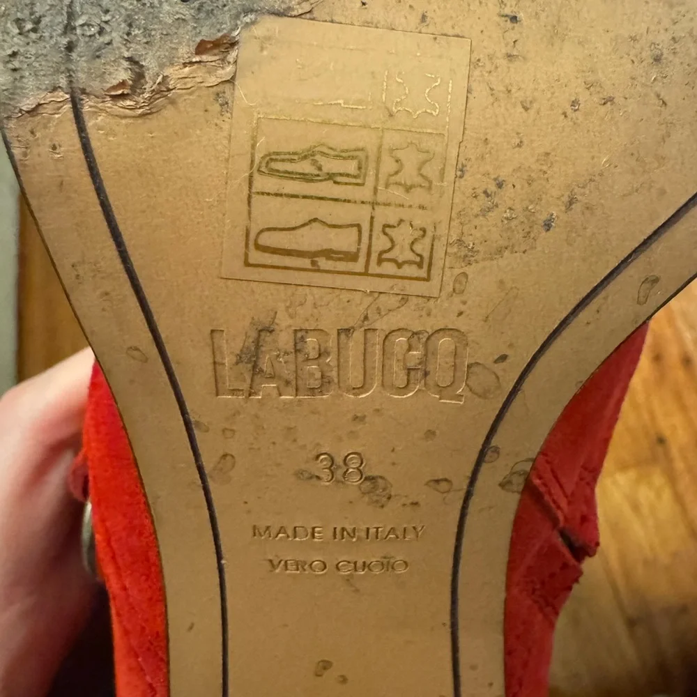 Labucq Red Heeled Boots - Picture 8 of 8